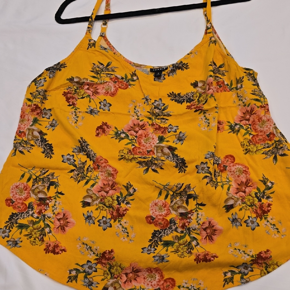 Torrid Yellow Floral Women's Blouse